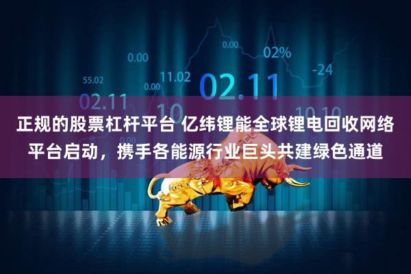 正规的股票杠杆平台 亿纬锂能全球锂电回收网络平台启动，携手各能源行业巨头共建绿色通道