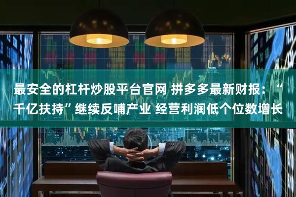 最安全的杠杆炒股平台官网 拼多多最新财报:“千亿扶持”继续反哺产业 经营利润低个位数增长
